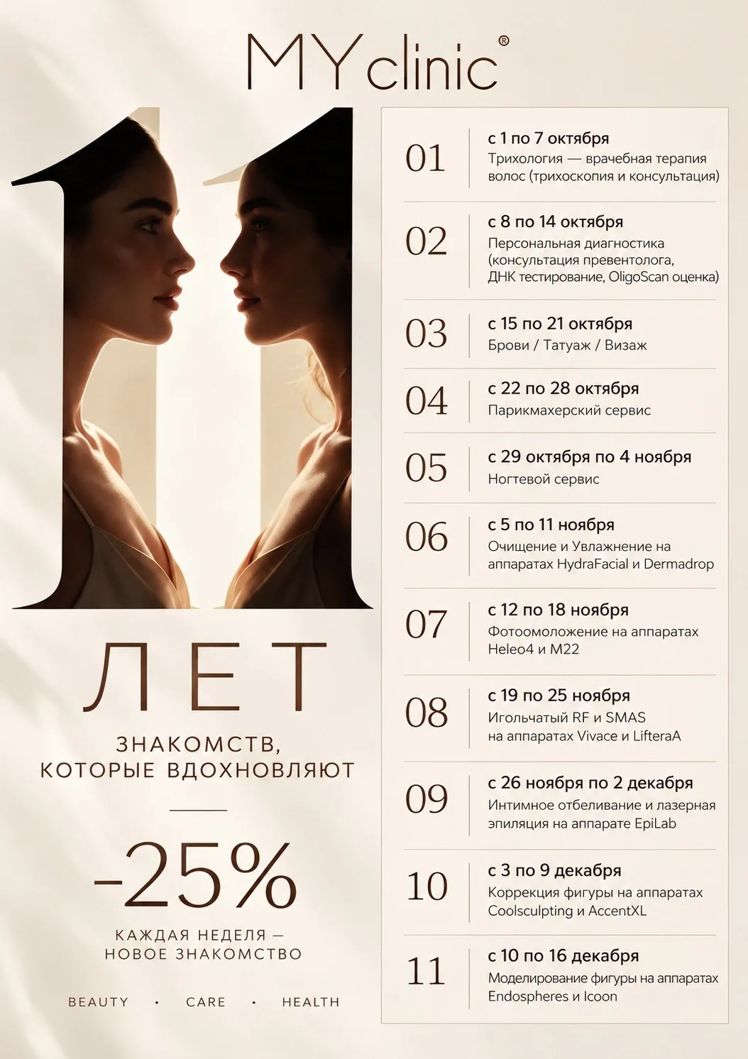 11 знакомств — скидка 25%
