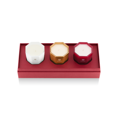 Подарочный набор из 3-х свечей Rosso Nobile, Oud Nobile, Ginger Lime