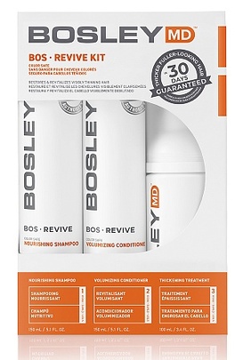 Система оранжевая Bosley против выпадения для окрашенных волос/ Color Safe Treated Hair /шампунь + кондиционер + несмываемый уход/Bosley Pro